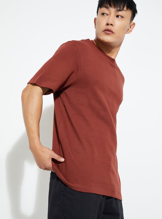 URB_N Men Textured T-shirt