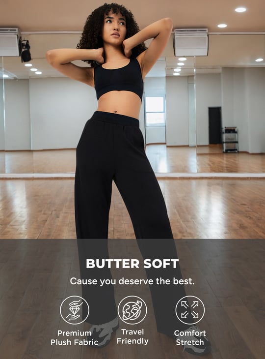 Women Wide Leg Butter Soft Track Pants