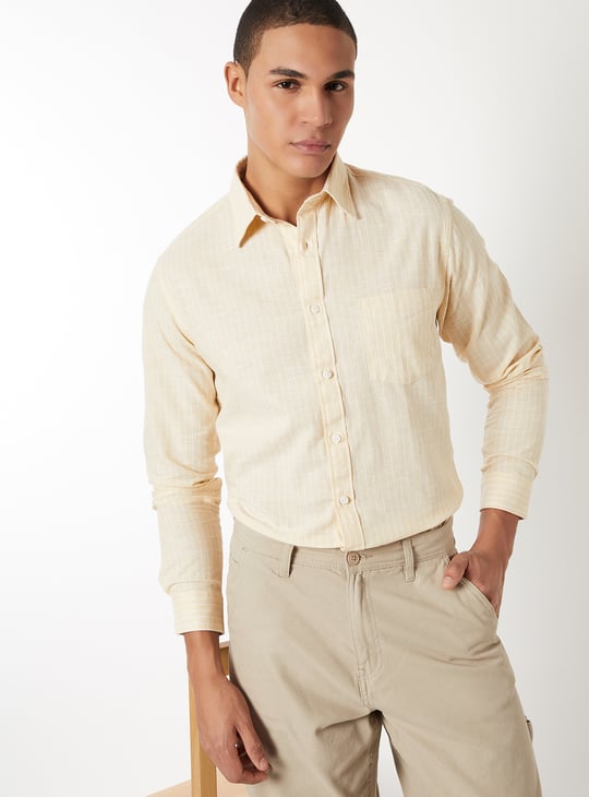 Men Striped Slim Fit Shirt