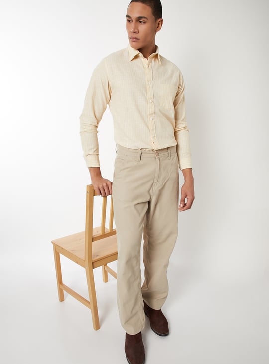 Men Striped Slim Fit Shirt