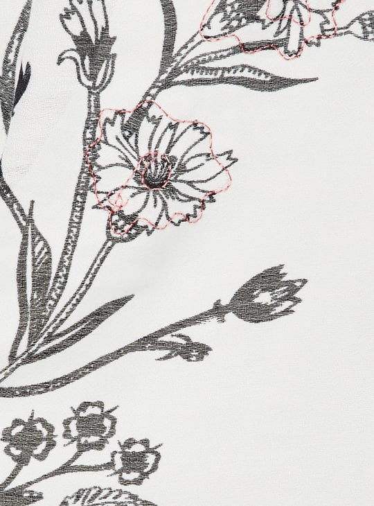 Women Floral Print Scarf