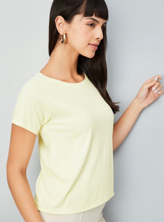 Women Textured T-shirt
