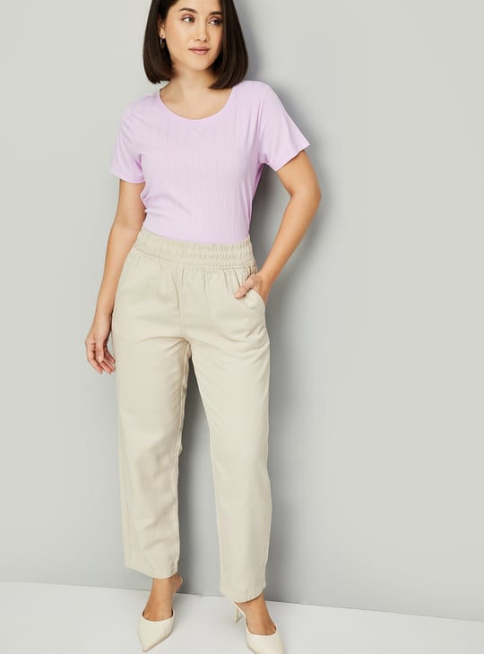 Women Ribbed T-shirt - Pack of 2