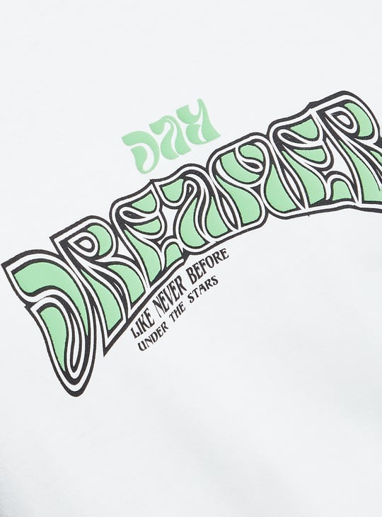 URB_N Men Back Printed Oversized T-shirt