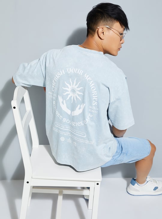 Buy URB_N Men Washed Boxy Fit T-shirt Online at just Rs. 799.0