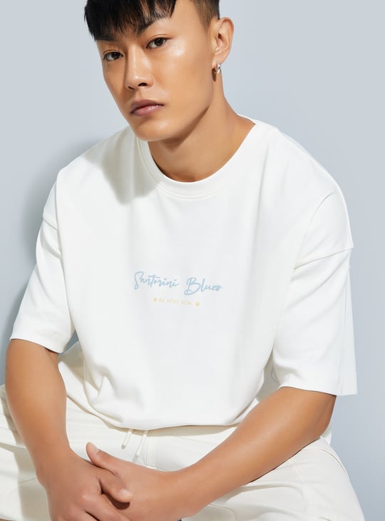 URB_N Men Printed Boxy Fit T-shirt