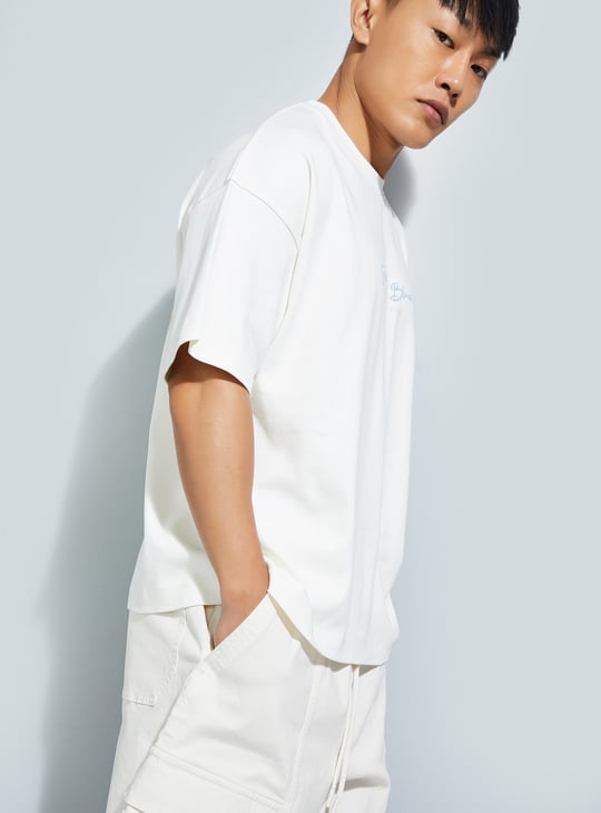 URB_N Men Printed Boxy Fit T-shirt