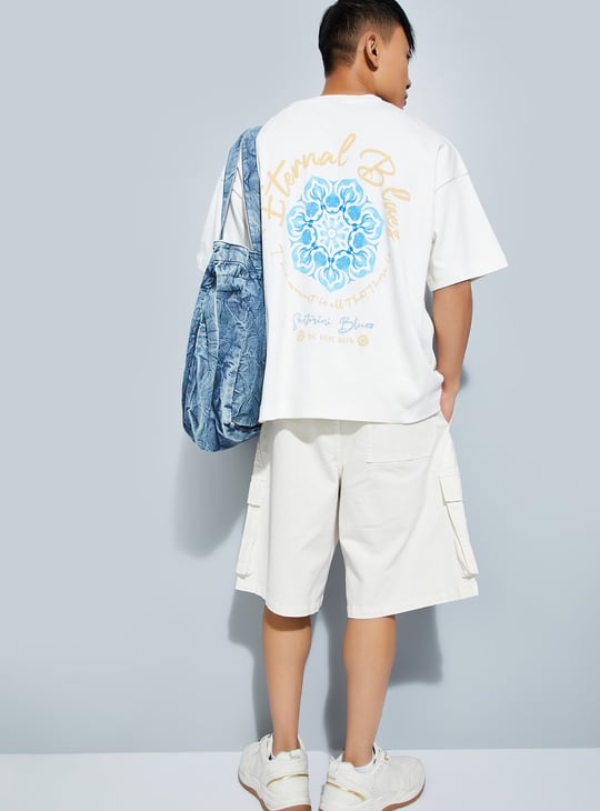 URB_N Men Printed Boxy Fit T-shirt