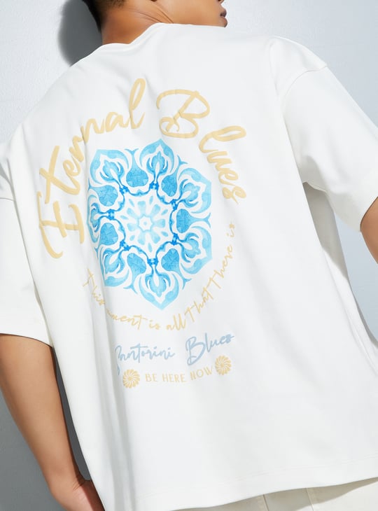 URB_N Men Printed Boxy Fit T-shirt