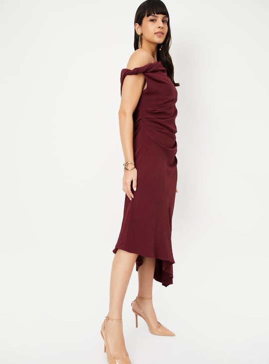 Kalki x Max Women Asymmetric Dress with Gathers