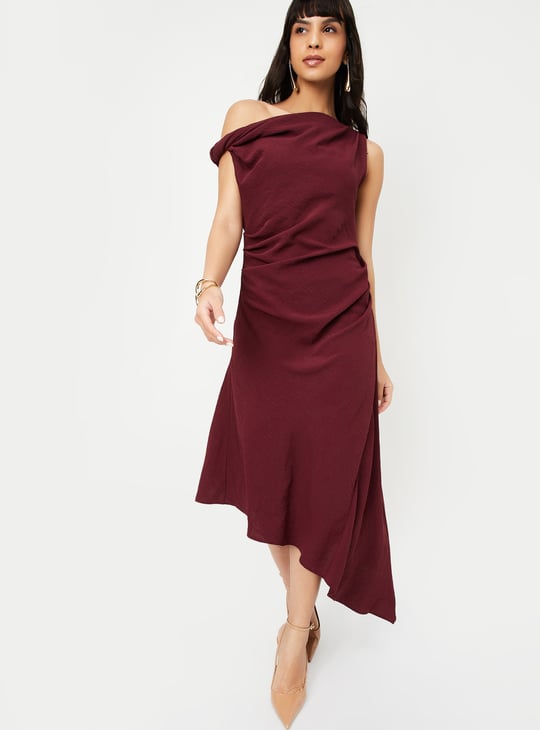 Kalki x Max Women Asymmetric Dress with Gathers