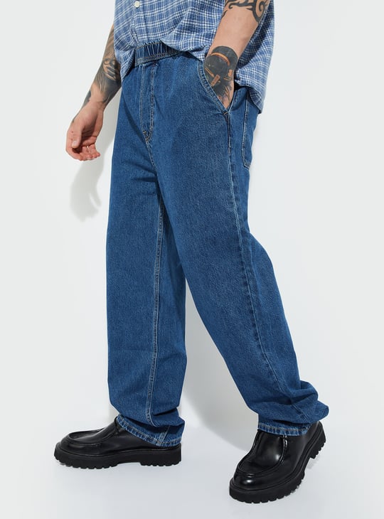 URB_N Men Washed Loose Fit Jeans
