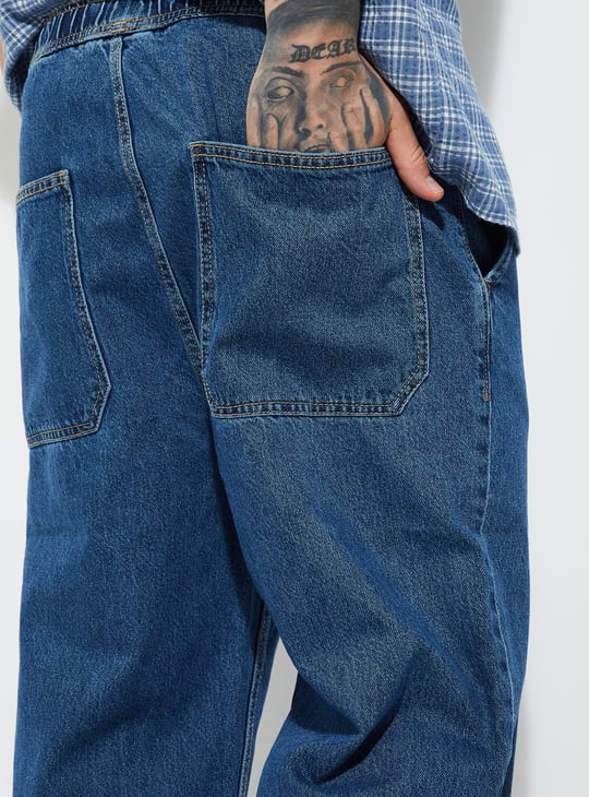 URB_N Men Washed Loose Fit Jeans