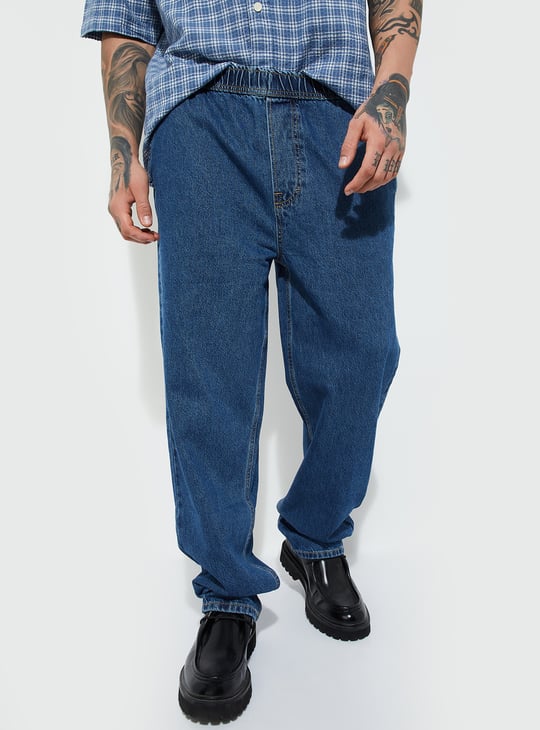 URB_N Men Washed Loose Fit Jeans