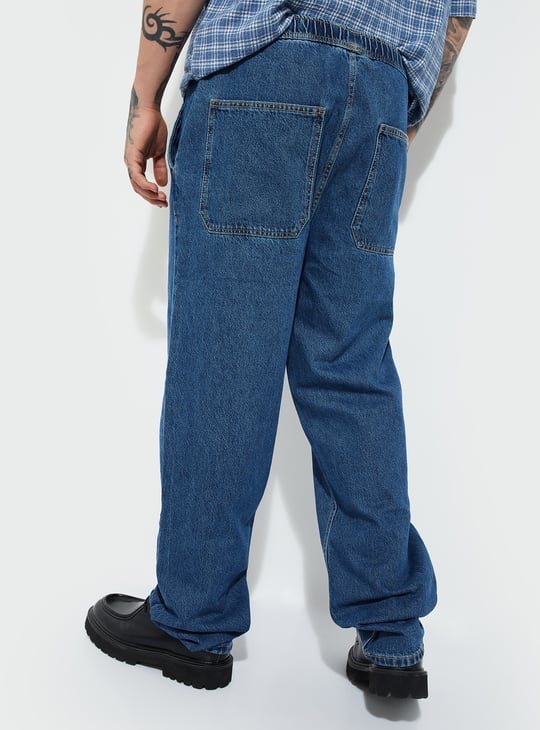 URB_N Men Washed Loose Fit Jeans