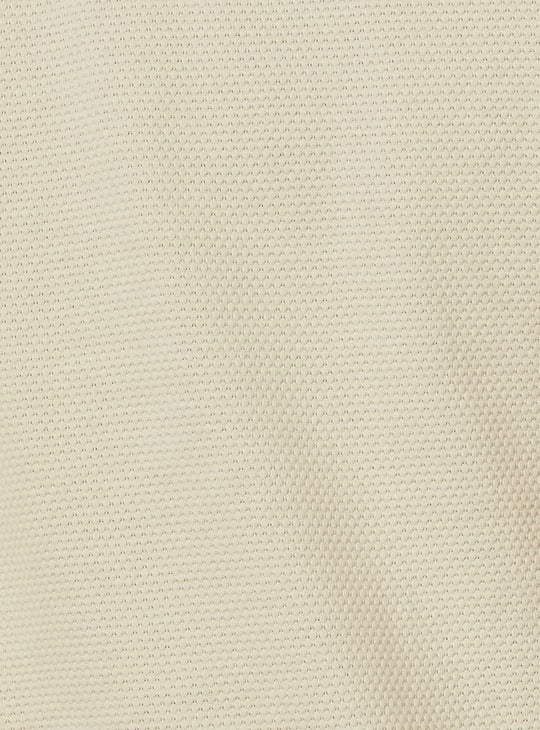 Boys Textured Polo T-shirt
