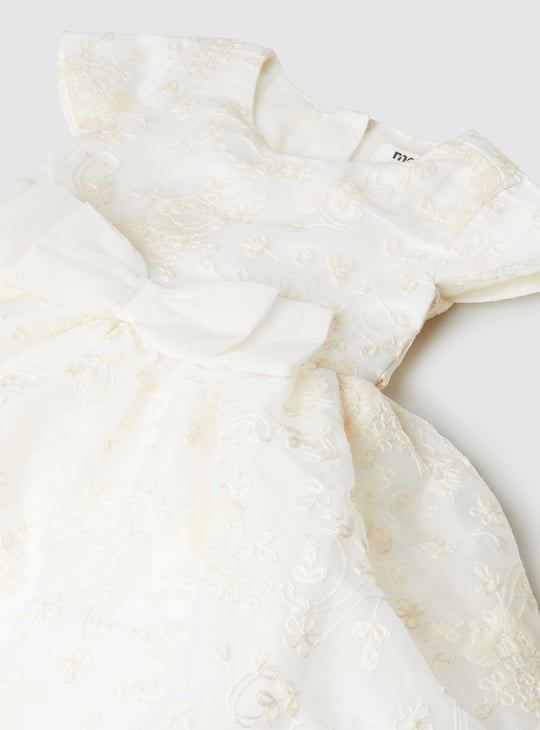 Girls Embroidered Flared Dress