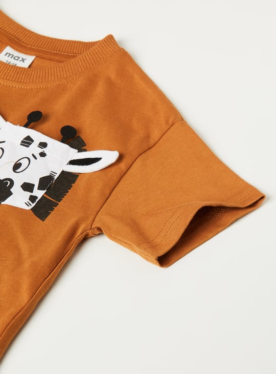 Boys Printed Shorts Set