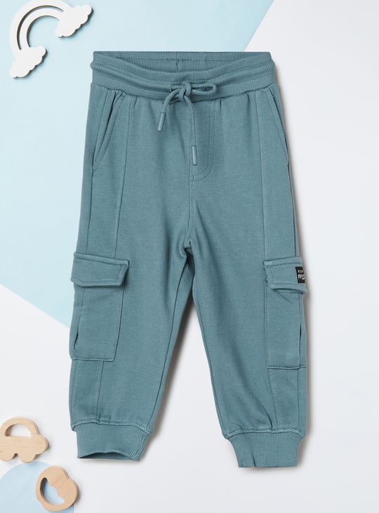 Boys Solid Cargo Joggers