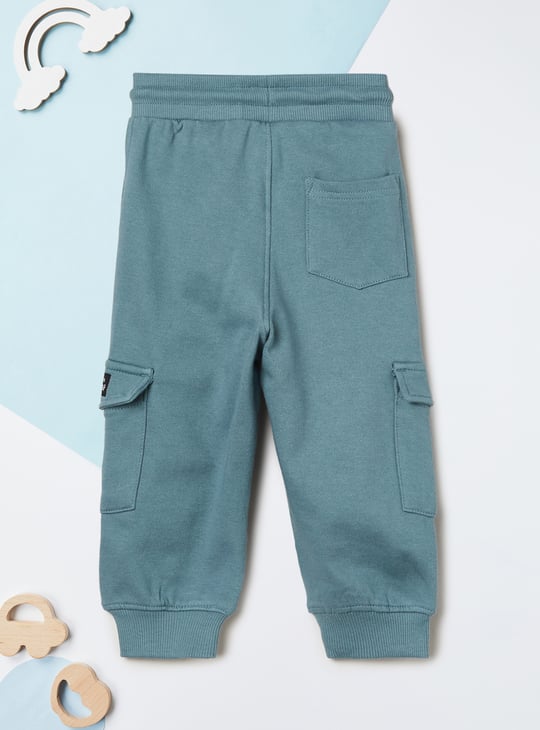 Boys Solid Cargo Joggers