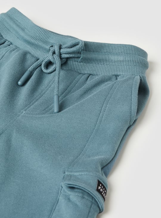 Boys Solid Cargo Joggers