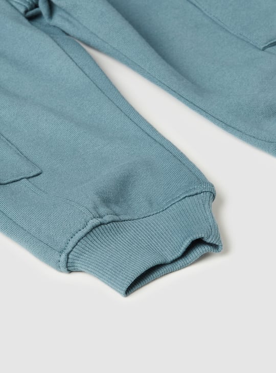 Boys Solid Cargo Joggers