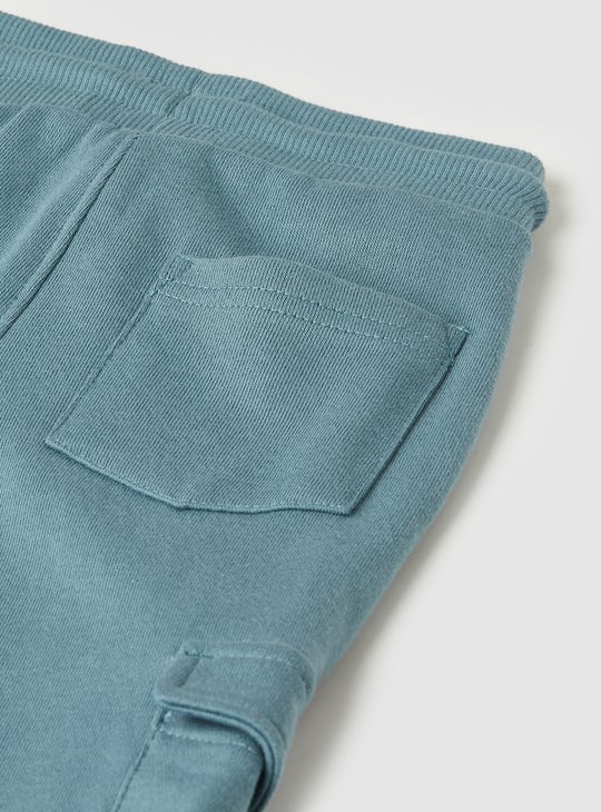 Boys Solid Cargo Joggers