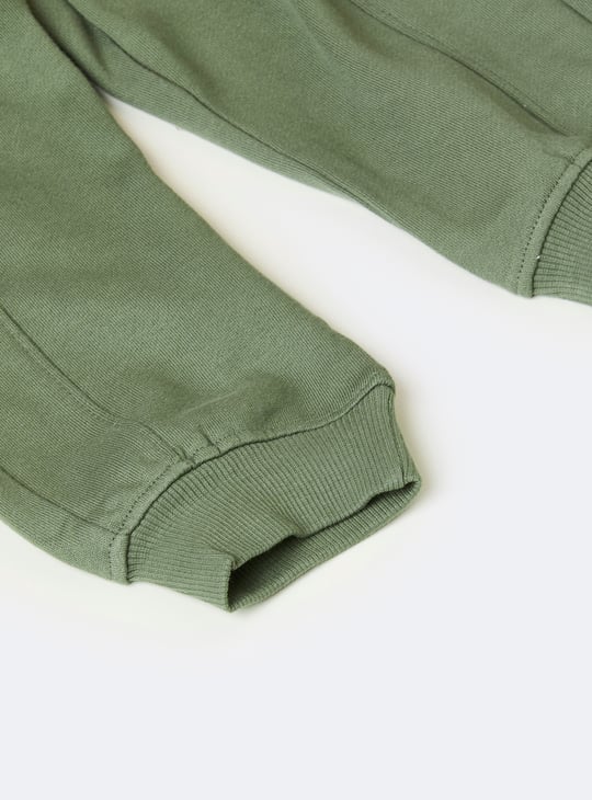 Boys Textured Cargo Joggers