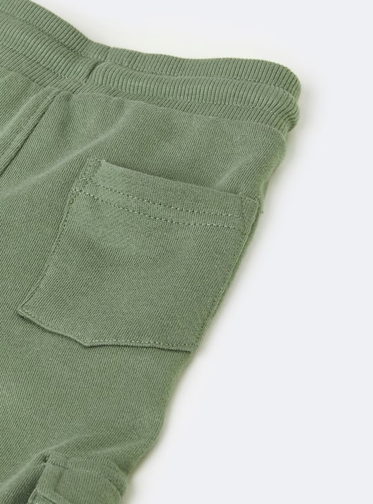 Boys Textured Cargo Joggers