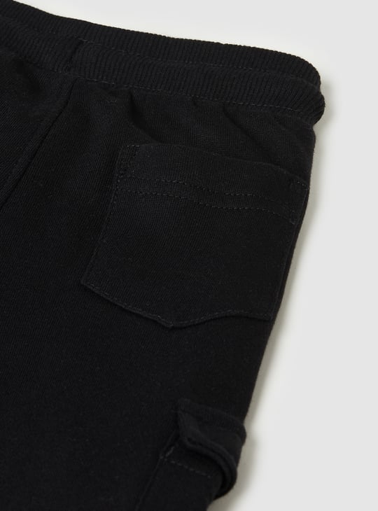 Boys Solid Cargo Joggers
