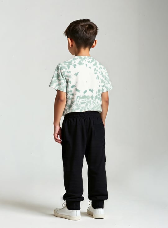 Boys Solid Cargo Joggers