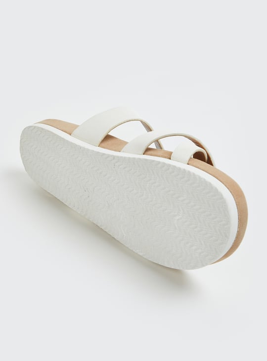 Women Solid Double Strap Sandals