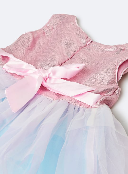 Girls Unicorn Sequins Tulle Dress