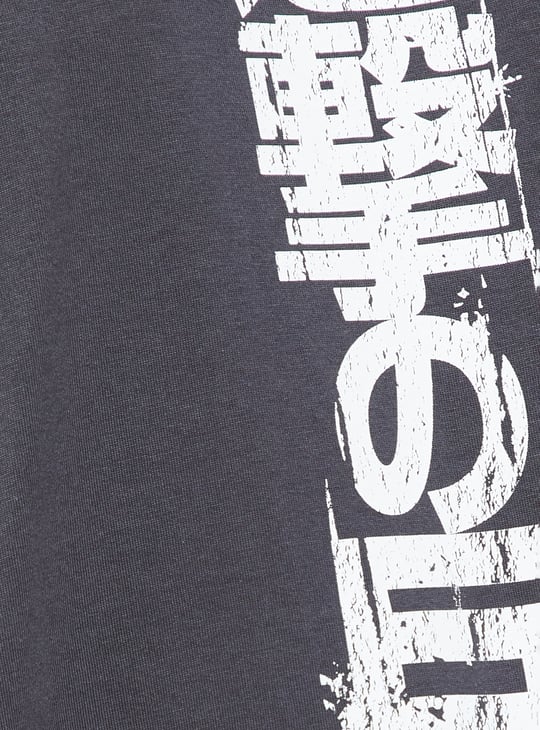 URB_N Men Attack on Titan Printed Oversized T-shirt