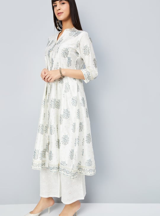 Women Floral Print A-line Kurta