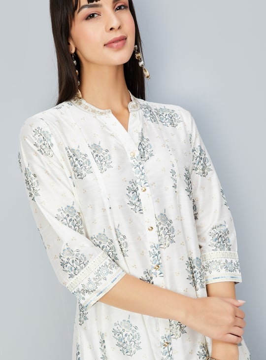 Women Floral Print A-line Kurta