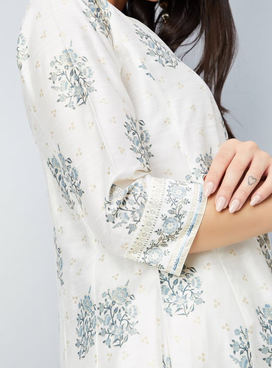Women Floral Print A-line Kurta