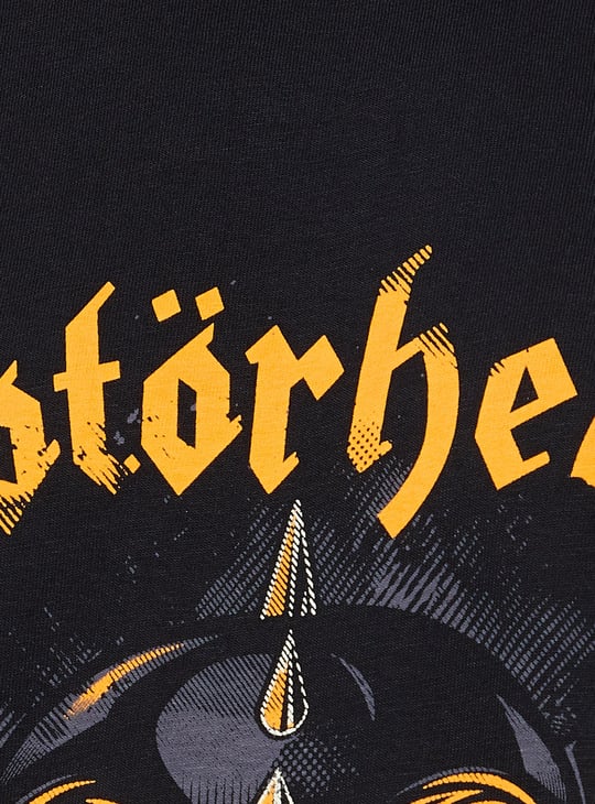 URB_N Men Motohead Printed Oversized Fit T-shirt