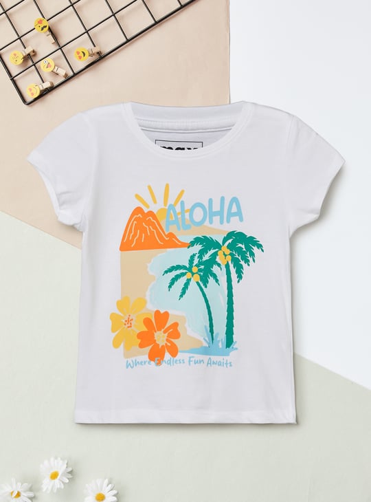 Girls Printed T-shirt - Pack of 2