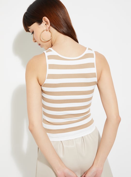 URB_N Women Ribbed Tank Crop Top