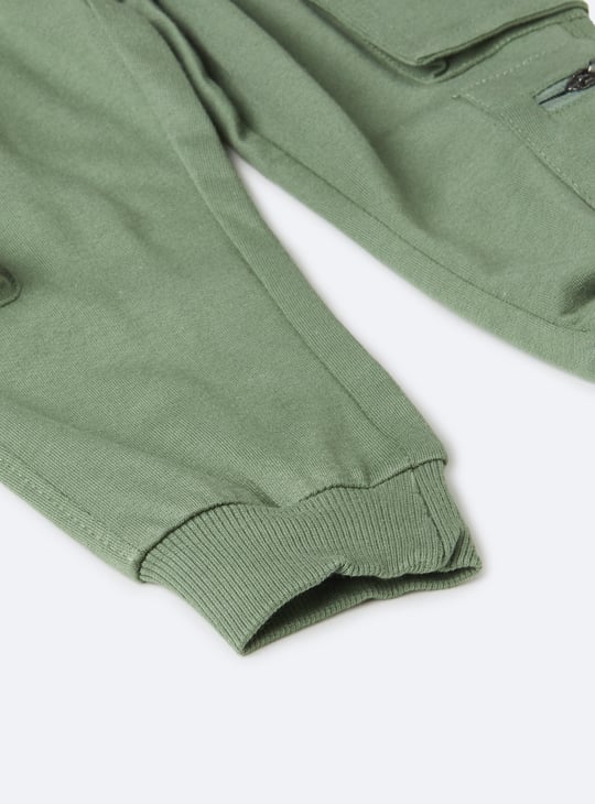 Boys Solid Cargo Joggers