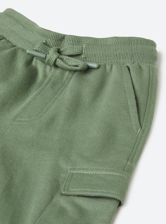 Boys Solid Cargo Joggers