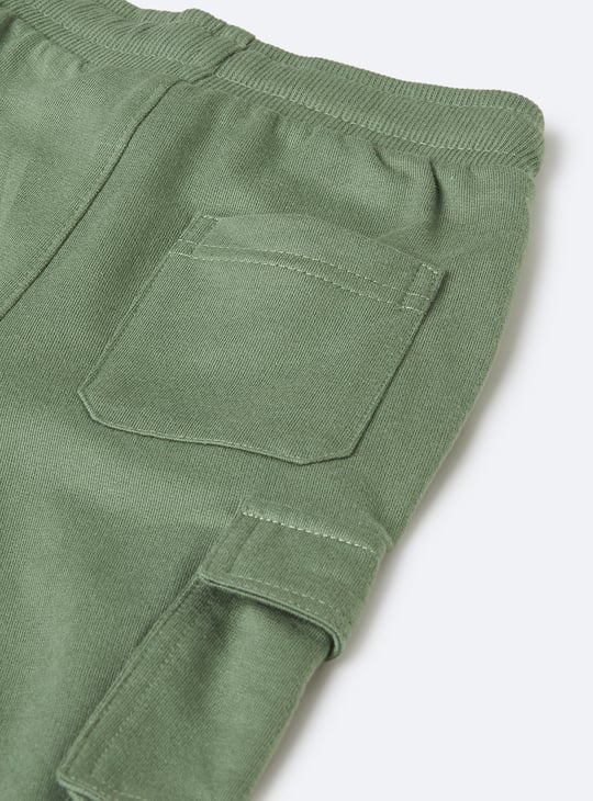 Boys Solid Cargo Joggers