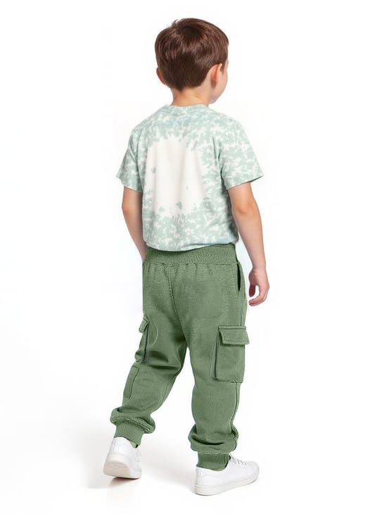 Boys Solid Cargo Joggers