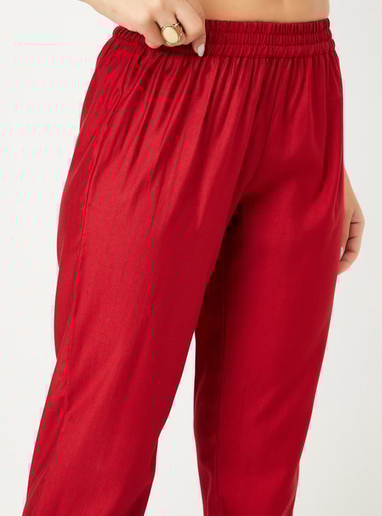 Women Embroidered A-line Kurta Set