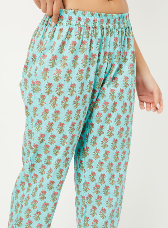 Women Floral Print Straight Kurta Set