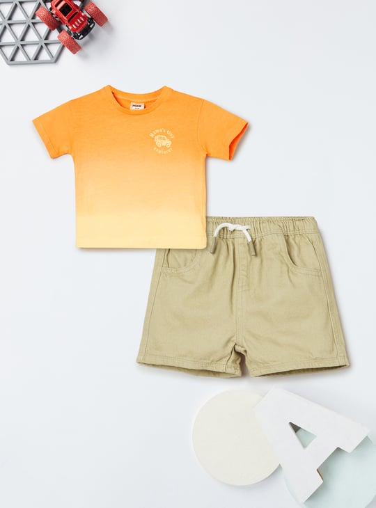 Boys Ombre Shorts Set