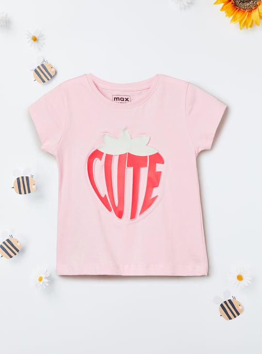 Girls Graphic Print T-shirt