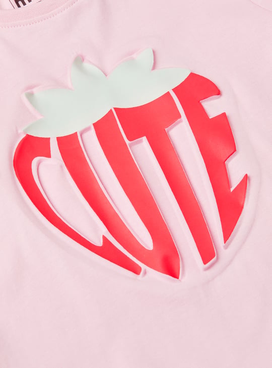Girls Graphic Print T-shirt