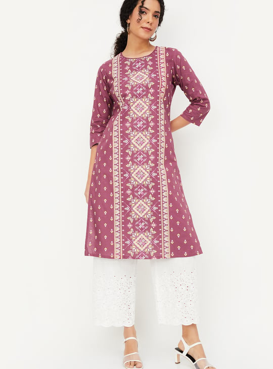 Women Printed Straight Kurta